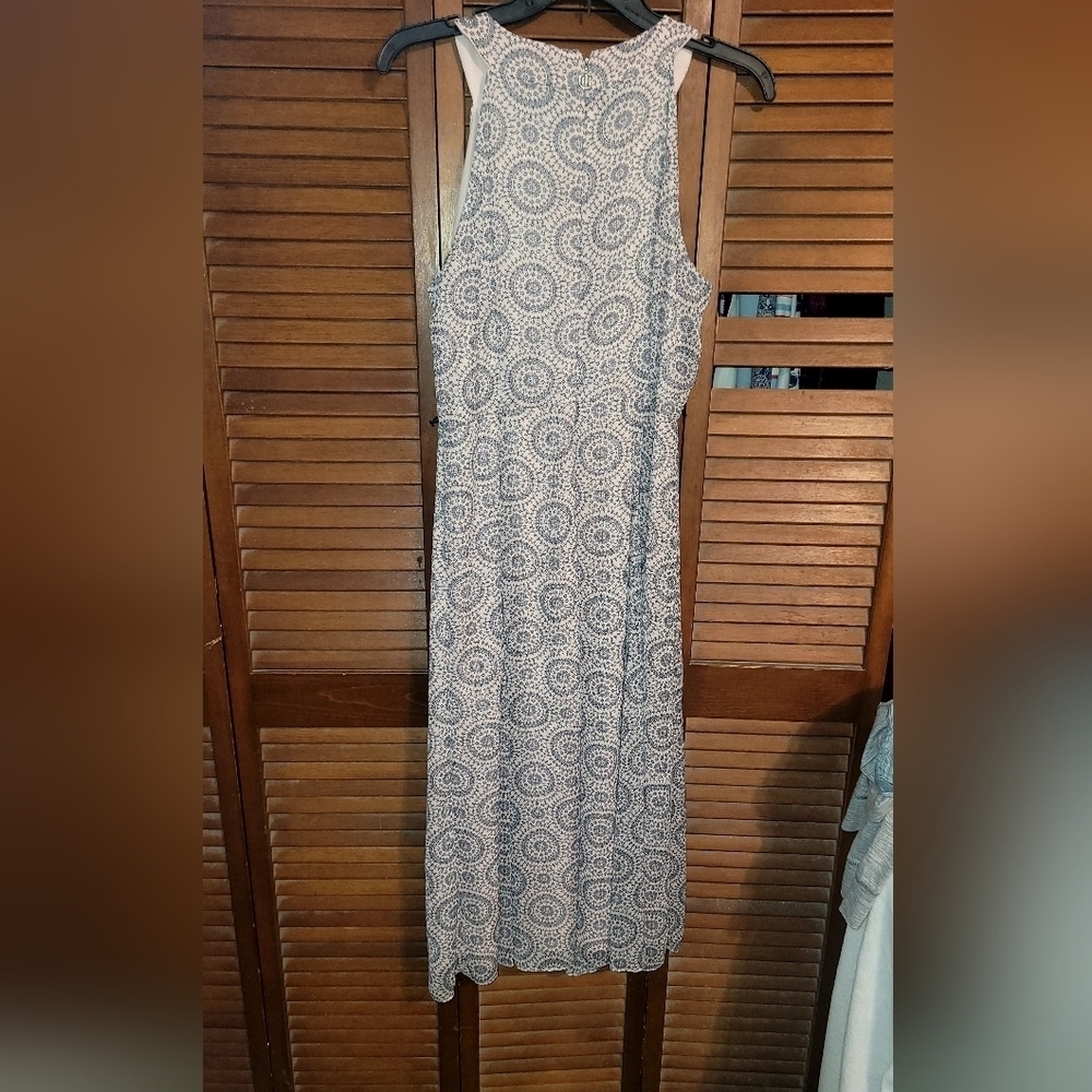 Tommy Hilfiger Very Light Pink And Black Chiffon Sleeveless Midi Sz. 8 - Picture 4 of 9
